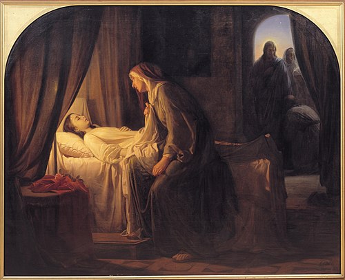 The Daughter of Jairius, 1863, Carl Heinrich Bloch