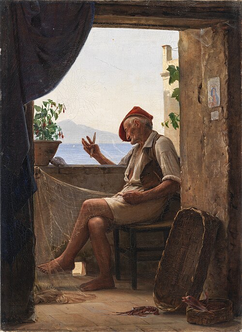 A Fisherman from Sorrento, Italy, 1860, Carl Heinrich Bloch