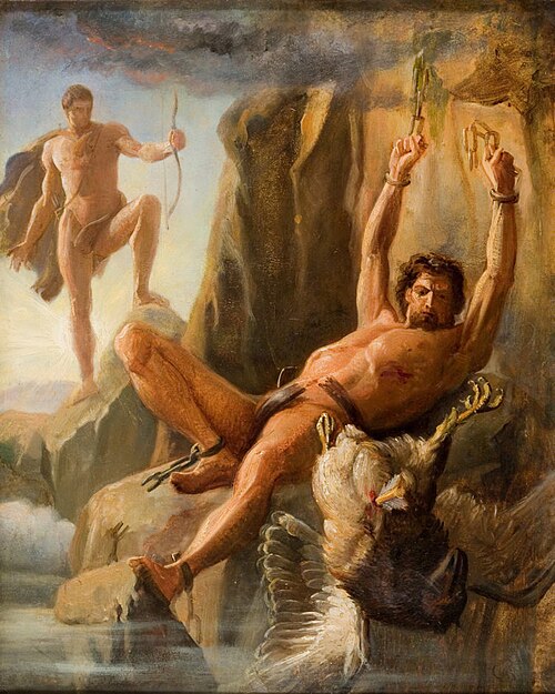 Prometheus Unbound, 1864, Carl Heinrich Bloch
