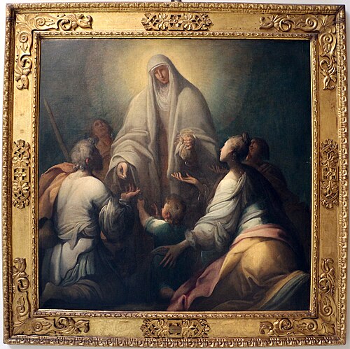 Madonna distributing almonies, 1610, Giovanni Andrea Donducci