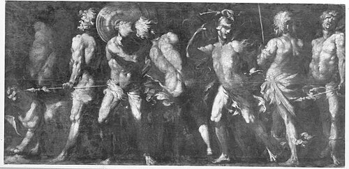 Beuteträger mit Tiger, 1615, Giovanni Andrea Donducci