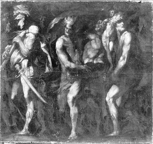 Soldaten mit Beutestücken, 1615, Giovanni Andrea Donducci