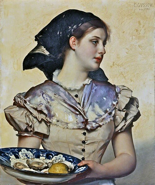 The Oyster Girl, 1882, Karl Gussow