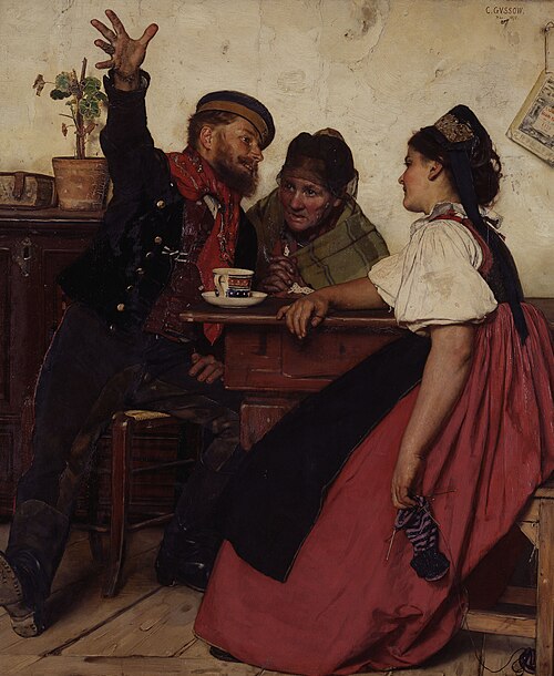 Le Récit du réserviste, 1875, Karl Gussow