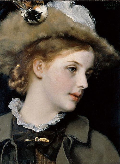 Damenbildnis, 1881, Karl Gussow