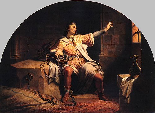 King Solomon in Prison, 1847, Henrik Weber
