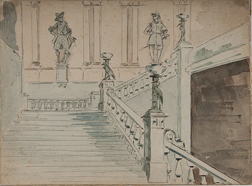 Museu Paulista / Escada Interior, 1920, Adrien Henri Vital van Emelen