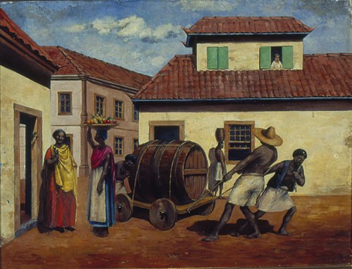 Cena do Porto de Santos, 1826, 1901, Adrien Henri Vital van Emelen
