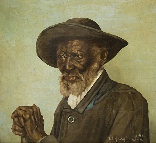 Negro com Chapéu, 1932, Adrien Henri Vital van Emelen