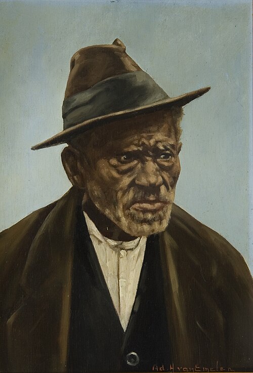 Negro com chapéu, 1940, Adrien Henri Vital van Emelen