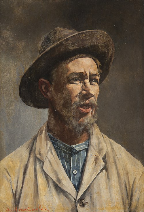 Homem com Chapéu, 1901, Adrien Henri Vital van Emelen