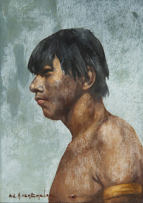 Índio de Perfil, 1901, Adrien Henri Vital van Emelen