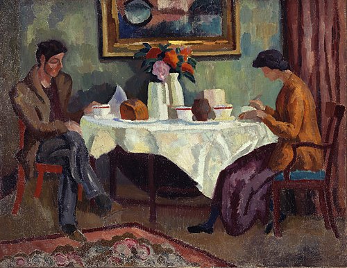 The Breakfast Table, 1918, Roger Fry