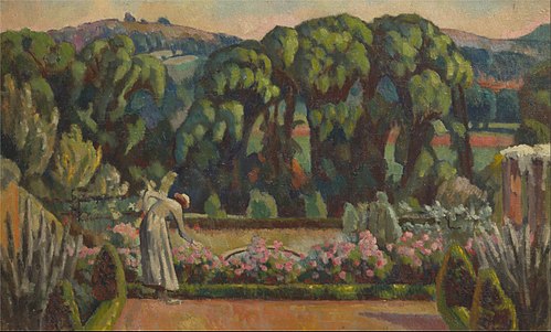 The Artist's Garden at Durbins, Guildford, 1915, Roger Fry