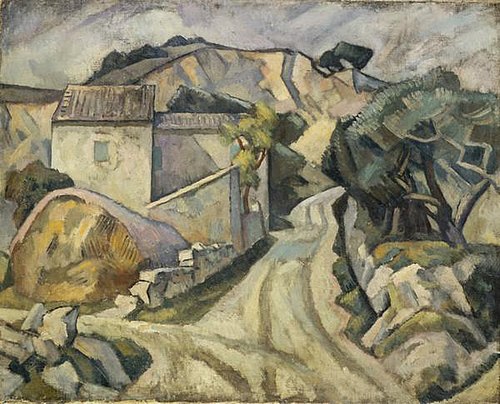 White Road with Farm, 1912, Roger Fry