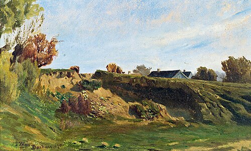 Landschaft bei Dachau, 1870, Tina Blau