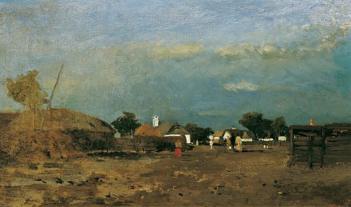 Landschaft in der Puszta, 1892, Tina Blau