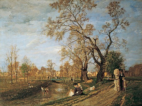 Frühling im Prater, 1882, Tina Blau