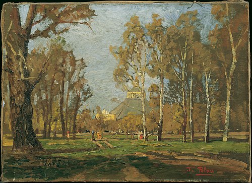 Im Prater bei der Rotunde, 1885, Tina Blau
