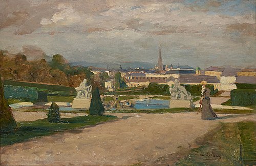 Aus dem Belvedere, 1894, Tina Blau