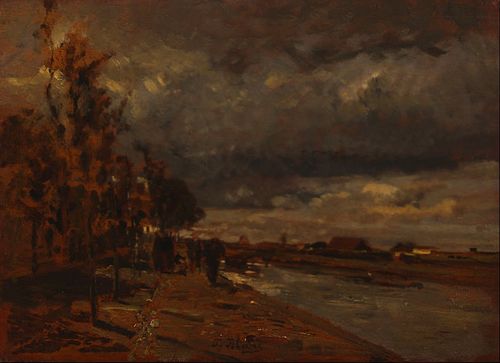 Canal in Holland, 1885, Tina Blau