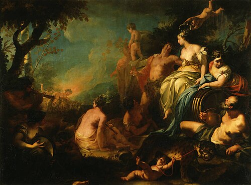 Bacchus and Ariadne, 1722, Francesco Migliori