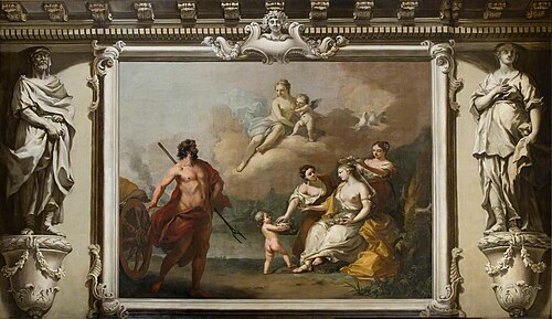 Pluto Coming across Proserpine, 1732, Francesco Sleter