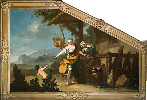 Ceres Turns a Boy into a Lizard, 1732, Francesco Sleter