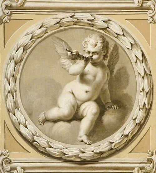 Winged Infant Blowing a Shell, , Francesco Sleter