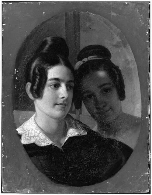 Mrs. Beale Thayer and Miss Sarah Blanchard, 1835, Francis Alexander