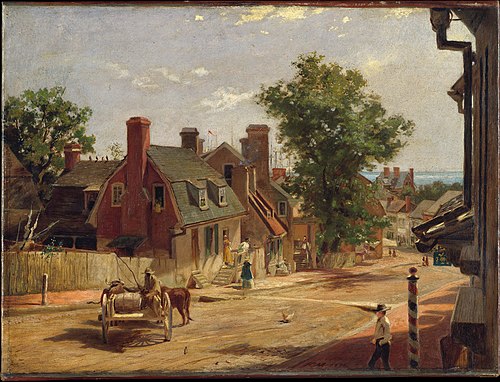 Old Annapolis, Francis Street, 1876, Frank Blackwell Mayer