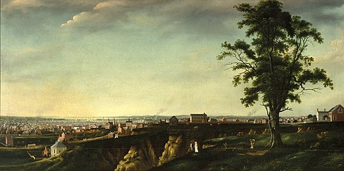 View of Baltimore from Chapel Hill, 1802, Francis Guy