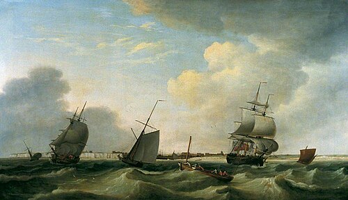 Shipping off Newhaven, 1777, Francis Holman
