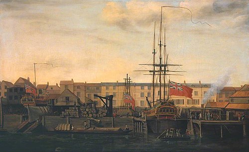 A Dockyard at Wapping, 1782, Francis Holman