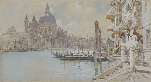 The Grand Canal with Santa Maria della Salute, 1893, Francis Hopkinson Smith
