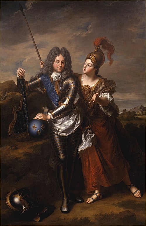 Philippe II d'Orleans, Regent of France and Madame de Parabere as Minerva, 1716, Jean-Baptiste Santerre