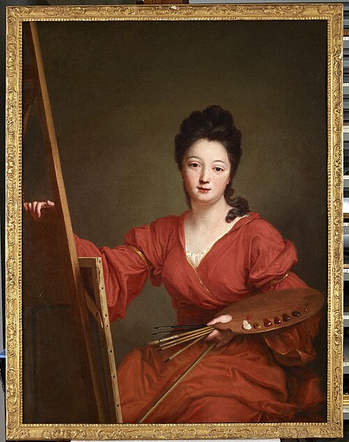 Portrait de l'artiste Geneviève Blanchot, 1704, Jean-Baptiste Santerre