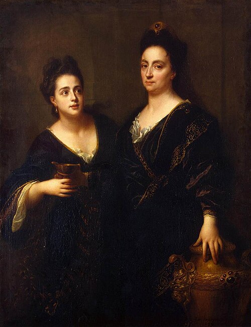 Two Actresses, 1699, Jean-Baptiste Santerre