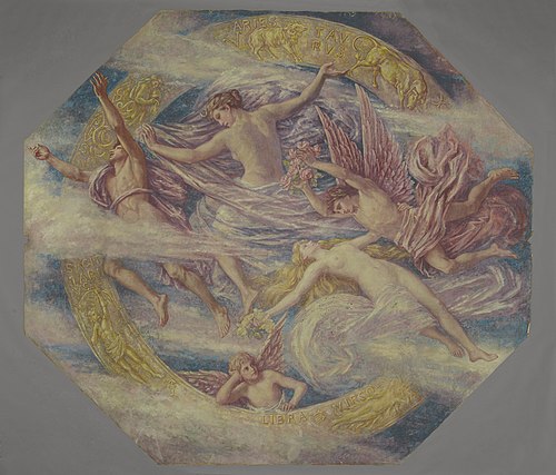 Diana and Her Attendants among the Constellation, 1894, Francis Lathrop