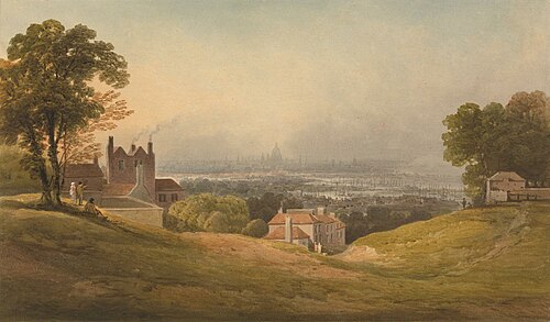 London from Blackheath, , Francis Nicholson