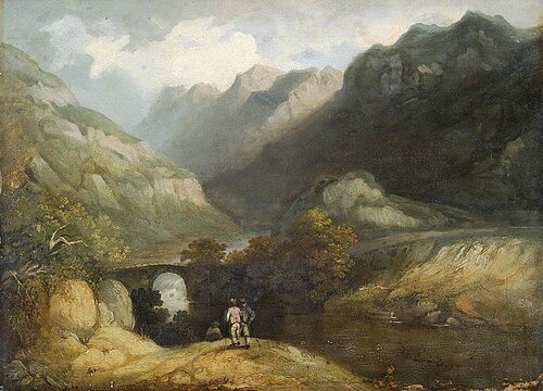 Pont Aberglaslyn, 1809, Francis Nicholson