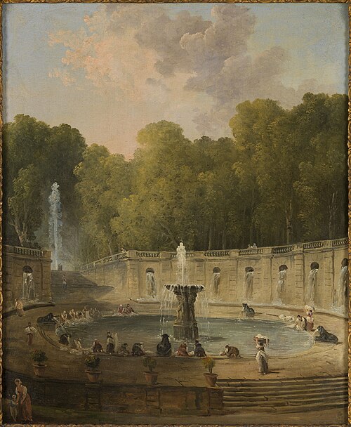 Lavandières dans un parc, 1775, Hubert Robert
