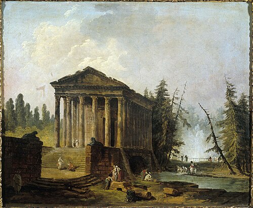 Le Temple antique, 1780, Hubert Robert