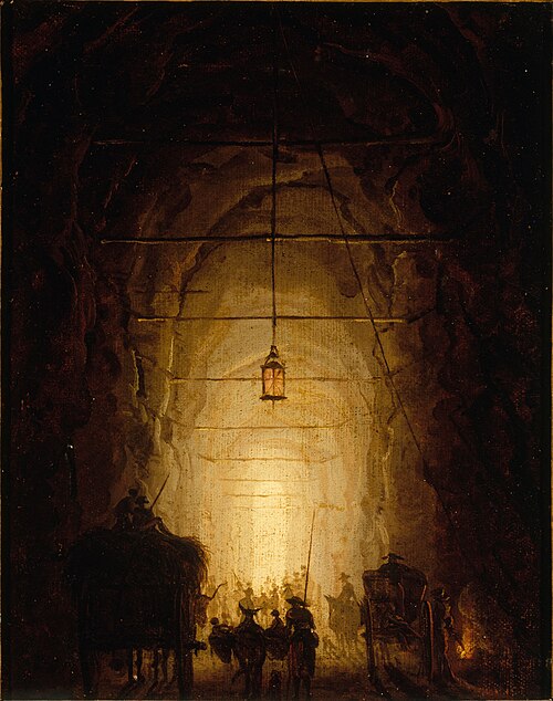 La Grotte du Pausilippe, 1760, Hubert Robert
