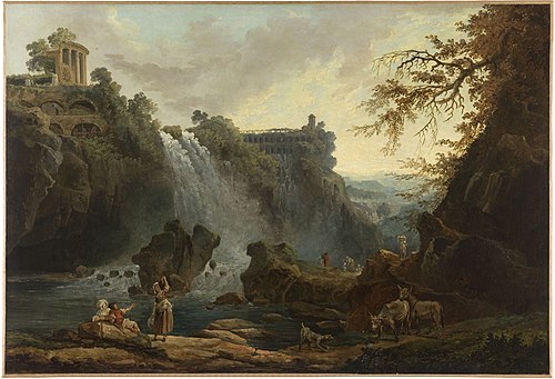 Les Cascatelles de Tivoli, 1776, Hubert Robert