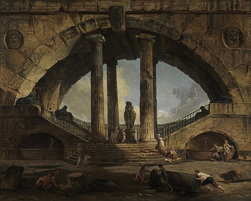 Römische Phantasievedute, 1798, Hubert Robert