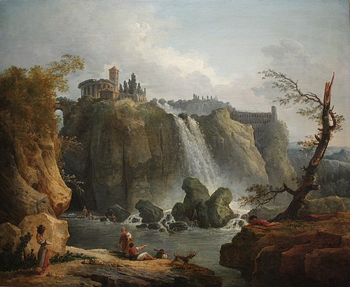 Les Cascatelles de Tivoli, 1768, Hubert Robert