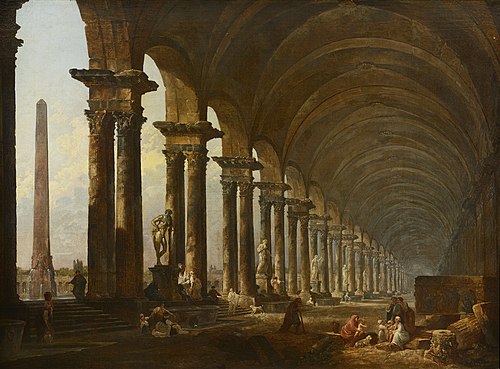 La Colonnade, , Hubert Robert