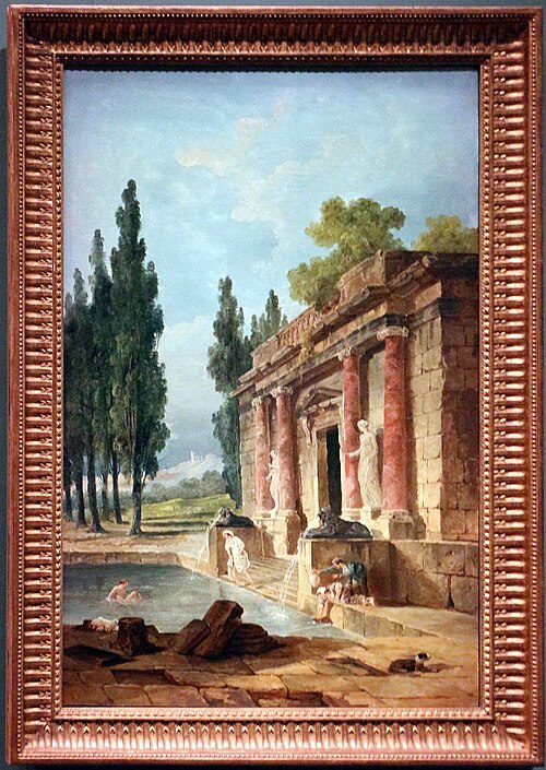 bagnante, 1785, Hubert Robert
