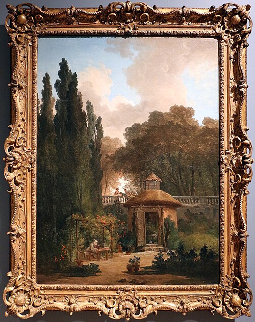 Hermit in the Garden, 1790, Hubert Robert